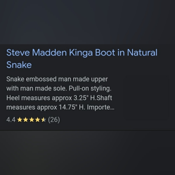 Bnwt Steve Madden sz 9 snake boots - Picture 7 of 8